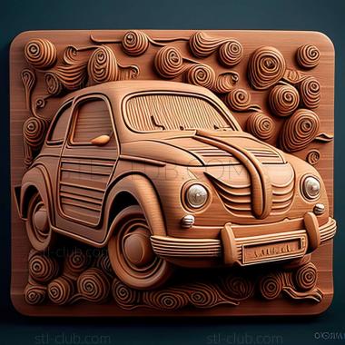 3D модель Fiat Cinquecento (STL)